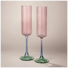 Набор бокалов для шампанского из 2 шт colors 175 мл - Lefard