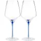 Набор бокалов для вина из 2 штук Accent Sky Blue 710 мл – Lefard