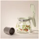 Стеклянный заварочный чайник с фильтром земляника 900 мл - Agness