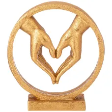 Фигурка декоративная Сердце из рук 20х6,5х22 см – Lefard