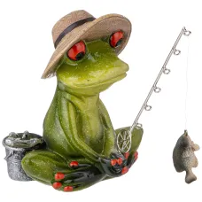 Фигурка декоративная лягушка-рыболов 15,5х11,8х13,8 см - Lefard