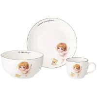 Набор посуды Я танцую, 3 пр.: салатник 470 мл, тарелка 20 см, кружка 220 мл