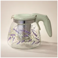 Стеклянный заварочный чайник с фильтром душа прованса 900 мл - Agness