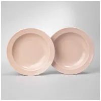 Набор тарелок суповых Tint 22,5 см (розовый) 2 штуки – Lefard