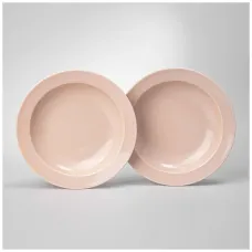 Набор тарелок суповых Tint 22,5 см (розовый) 2 штуки – Lefard