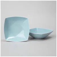 Набор салатников квадратных Tint 300 мл (светло-голубой) 2 штуки – Lefard