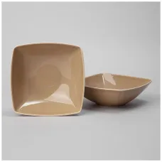 Набор салатников квадратных Tint 600 мл (мокко) 2 штуки - Lefard