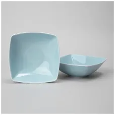 Набор салатников квадратных Tint 600 мл (светло-голубой) 2 штуки – Lefard