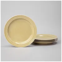 Набор тарелок обеденных Tint 24 см (желтый) 4 штуки - Lefard