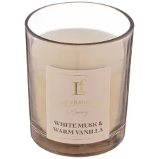 Свеча ароматизированная в стакане White Musk & Warm Vanilla 6*7.5 см