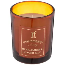Свеча ароматизированная в стакане Dark AMBER & Ginger Lily 6*7.5 см