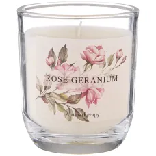 Свеча ароматизированная в стакане Rose Geranium 7.5*8.5 см