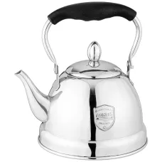 Чайник с фильтром, 1 л с индукционным капсульным дном и складывающейся ручкой цвет: стальной - Agness