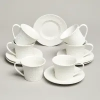 Фарфоровый чайный набор на 6 персон, 12 предметов Muse, 250 мл – Lefard