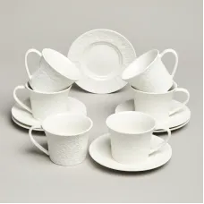 Фарфоровый чайный набор на 6 персон, 12 предметов Muse, 250 мл – Lefard
