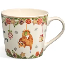 Кружка Ёлка, кот и Новый год 400 мл – Lefard