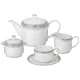 Фарфоровый чайный сервиз на 6 персон, 15 предметов, Грэй - Lefard