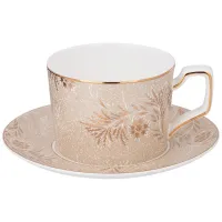 Чайная пара Золотые узоры 280 мл – Lefard