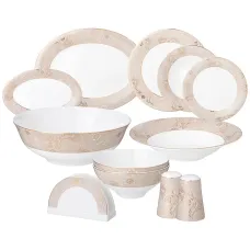 Сервиз обеденный на 6 персон, 26 предметов, Золотые узоры - Lefard