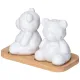 Набор для специй Native 2 предмета в форме медвежат на деревянной подставке - Lefard
