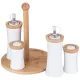 Набор для специй Native 4 предмета на деревянной подставке - Lefard