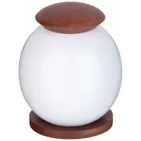 Банка с деревянной крышкой Native 11*13 см 600 мл на деревянной подставке - Lefard