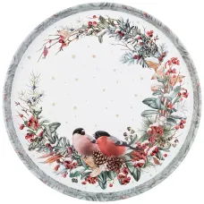Поднос сервировочный коллекция Снегири 33*2,1 см - Agness