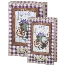 Набор шкатулок-книжек из 2-х штук 27х18х7/21х13х5 см – Lefard