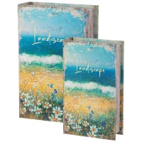 Набор шкатулок-книжек из 2-х штук 27х18х7/21х13х5 см – Lefard
