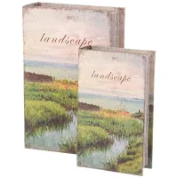 Набор шкатулок-книжек из 2-х штук 27х18х7/21х13х5 см – Lefard