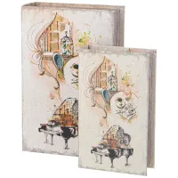 Набор шкатулок-книжек из 2-х штук 27х18х7/21х13х5 см – Lefard