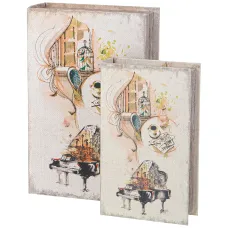 Набор шкатулок-книжек из 2-х штук 27х18х7/21х13х5 см – Lefard