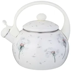 Чайник эмалированный со свистком серия Dandelion 2,2 л - Agness