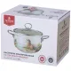 Кастрюля эмалированная со стеклянной крышкой серия Family house 1,5 л диаметр 16 см – Agness