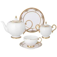 Фарфоровый чайный сервиз на 6 персон, 20 предметов Дворец - Lefard