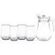 Набор для сока/воды 5 предметов: кувшин 1,5 л + 4 стакана 390 мл - Lefard