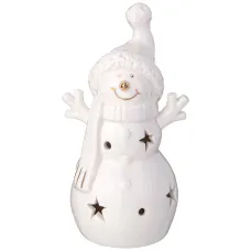 Фигурка Снеговик с LED-подсветкой 6,1*5,8*12 см – Lefard
