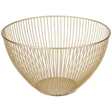 Корзина для фруктов Золотая 24,5*24,5*14 см - Agness