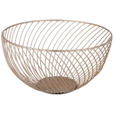 Корзина для фруктов Золотая 25.5*25.5*13 см - Agness