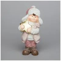 Фигурка Мальчик со звездой 8 х 6,5 х 15,5 см – Lefard