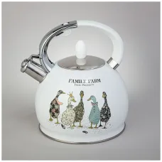 Чайник со свистком, 3 л, индукционное капсул. дно - Agness