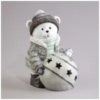 Статуэтка Снеговик с LED-подсветкой 17х13х22,5 см – Lefard
