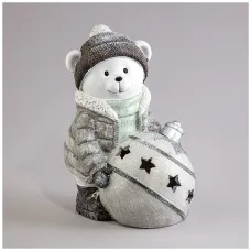 Статуэтка Снеговик с LED-подсветкой 17х13х22,5 см – Lefard