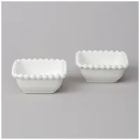 Набор салатников квадратных Pearl 2 штуки 10*4 см 120 мл – Lefard