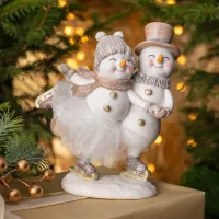 Статуэтка Снеговики 16х9,5х18,5 см – Lefard