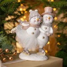 Статуэтка Снеговики 16х9,5х18,5 см – Lefard