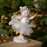 Статуэтка снеговик 14х7х17,5 см – Lefard