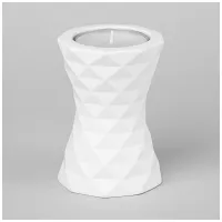 Подсвечник со свечой 8.5*8.5*12.5 см (свеча ароматическая в комплекте) - Lefard