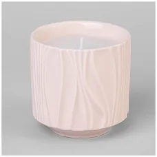 Свеча ароматическая 8.6*8.6*8.2 см цвет: пудровый - Lefard