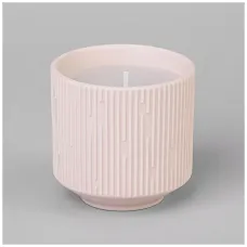 Свеча ароматическая 200 мл 7*7*7 см цвет: пудровый - Lefard